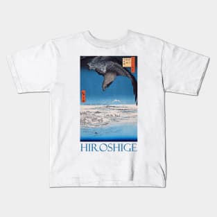 Eagle Over the 100,000 Acre Plain at Susaki by Utagawa Hiroshige Kids T-Shirt